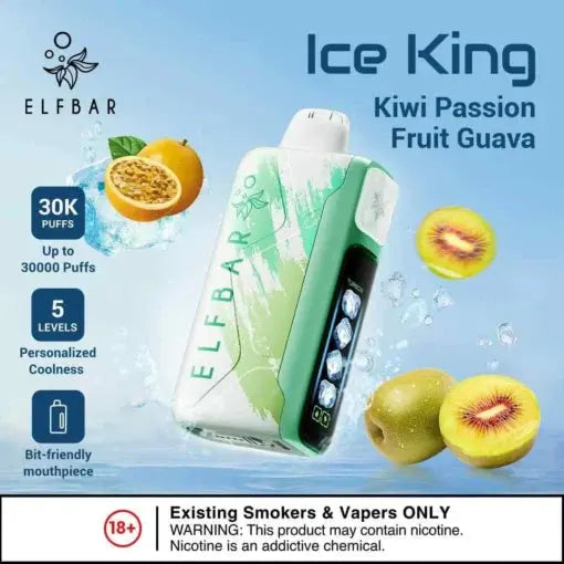Elf Bar Ice King – Kiwi Passion Fruit Guava – 30K - Vape Shop Pune VapeshopPune