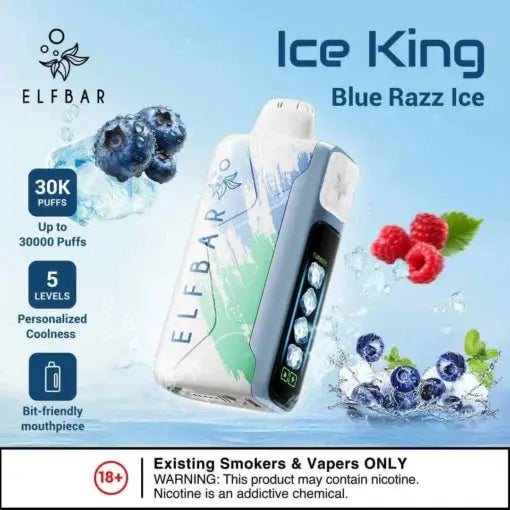 Elf Bar Ice King – Blue Razz Ice – 30K - Vape Shop Pune VapeshopPune